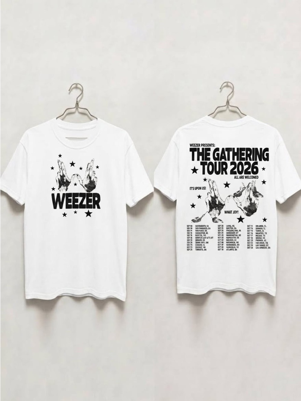Weezer The Gathering Tour 2026 T-Shirt